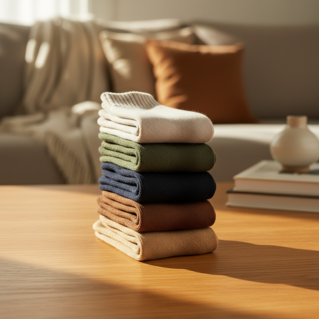 Socks 5'li Unisex  Kalın Yün Çorap